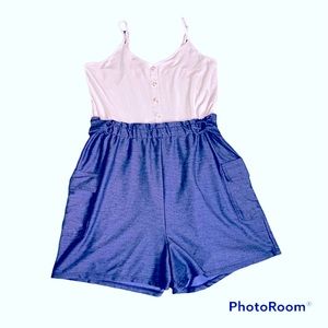 Ultra Flirt Romper 🤍💙